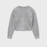 Knit Sweater | Silver