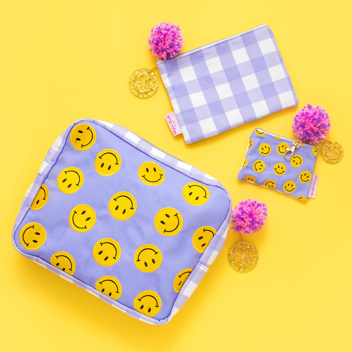 Smiley Keychain Pouch