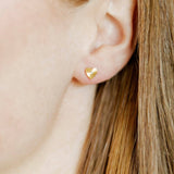 Andrea Heart Stud Earrings