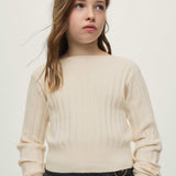 Ivory Ribbed Sweater