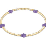 enewton Signature Cross 2mm Bracelet | Purple