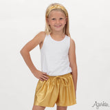Gold Shimmer Flyaway Shorts