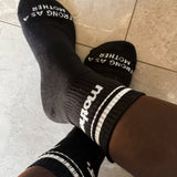 Mother. Throwback Half Crew Striped Socks