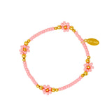 Tiny Daisies & Hearts Bracelet Tower