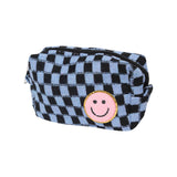 Checkered Cosmetic Bag
