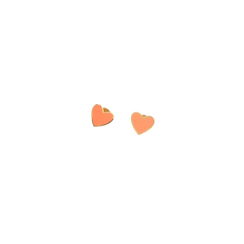 Enamel Heart Stud