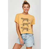 Tigers Vintage Tee | Mustard