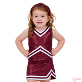 Maroon Shimmer Cheer Uniform