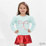 Candy Cane Bow Tee