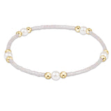 eNewton Hope Purpose Pearl Bracelet | Silky White