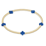 enewton Signature Cross 2mm Bracelet | Cobalt