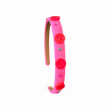 Smiley Charm Headband | Neon Pink