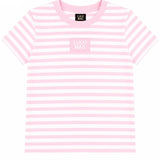 LULU MAC Striped Baby Doll Tee | Light Pink