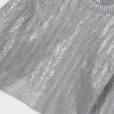Knit Sweater | Silver