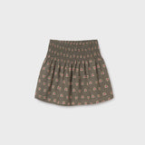 Printed Block Floral Skirt
