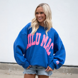LULU MAC Puff Sweatshirt | Royal + Pink