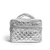 Silver Cosmetic Travel Case