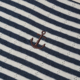 Navy Stripe Pointelle Tee
