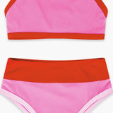 Retro Ringer Bikini | Pink Sunset