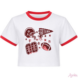 Touchdown Boxy Tee | Red