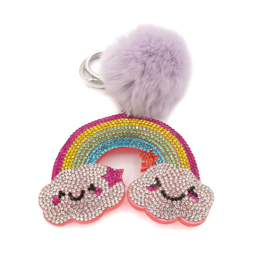 Smiley Rainbow Keychain