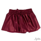 Maroon Shimmer Flyaway Shorts