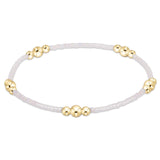 eNewton Hope Purpose Gold Bracelet | Silky White