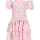 Lexi Satin Ruffle Dress | Theme