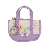 Mini Tote Bag Charm | Purple