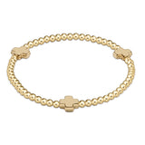 eGirl Signature Cross 3mm Gold Bracelet | Gold