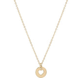 egirl 14'' Gold Necklace | Love Small Gold Disc