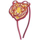 Tiger Face Rhinestone Headband