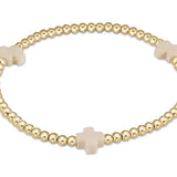 enewton Signature Cross 3mm Gold Bracelet | Off-White