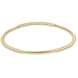 enewton Bliss Bar Pattern Gold 2.5mm Bracelet
