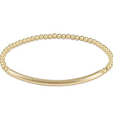 enewton Bliss Bar Textured Gold 3mm Bracelet