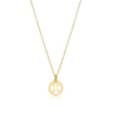 egirl 14'' Gold Necklace | Guardian Angel Small Gold Disc