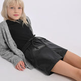 Faux Leather Shorts