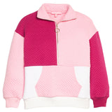 Pink & Cranberry Colorblock Pullover | Bisby