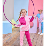 Pink & Cranberry Colorblock Pullover | Bisby