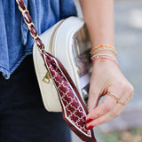 Scarf Chain Purse + Phone Strap | Maroon