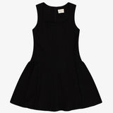 Black Sleeveless Skater Dress | Tenly
