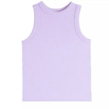 Lavender High Neck Ribbed Tank