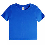 Bright Blue Ribbed Seamless Tee