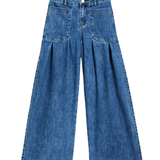 Double Pleat Patch Pocket Wide Leg