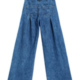 Double Pleat Patch Pocket Wide Leg