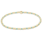 egirl Hope Sincerity Pattern 2mm Bead Bracelet | Mint