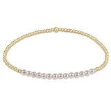 enewton Gold Bliss 2mm Bead Bracelet - Pearl
