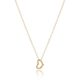 egirl 14'' Gold Necklace | Love Small Gold Charm