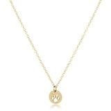 egirl 14'' Gold Necklace | Paw Print Small Gold Disc