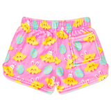 Plush Shorts - Hoppy Chicks